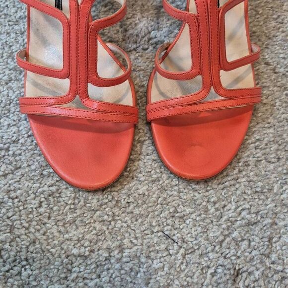 Prada Women’s Shoes Open Toe Heels Size US  8.5 EU 39 - Picture 4 of 9